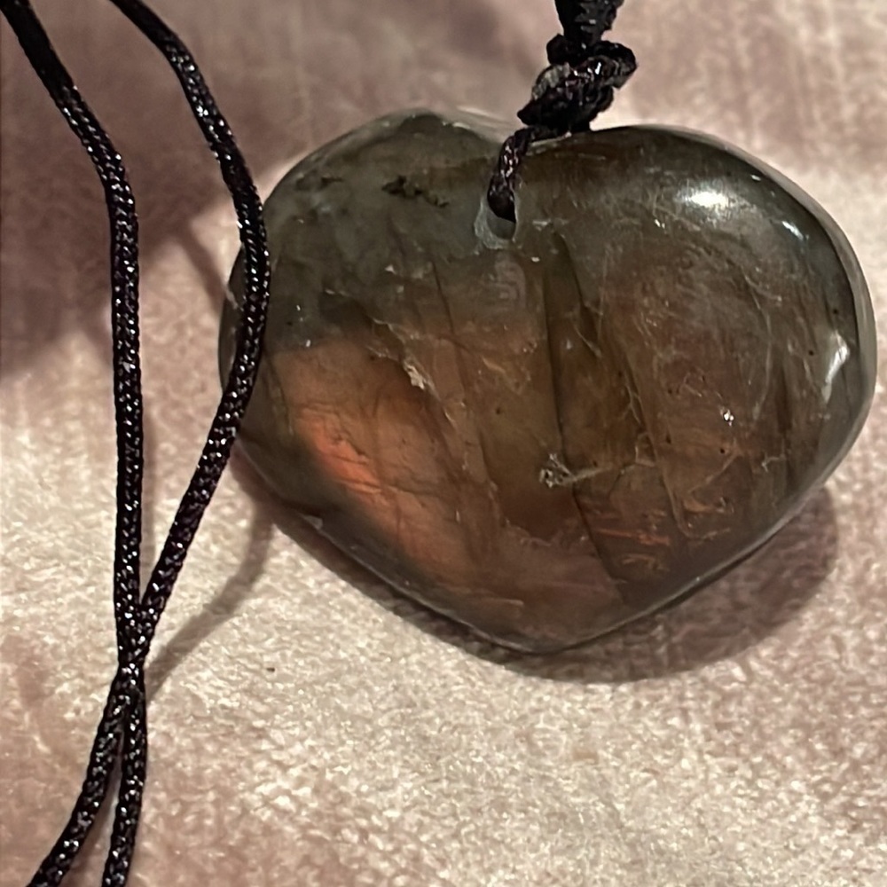 Labradorite Heart Necklace